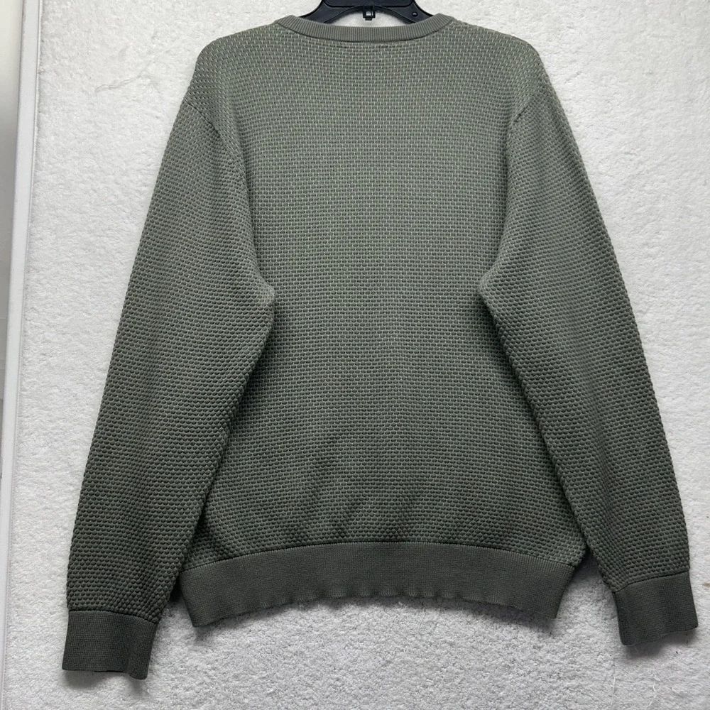 Club Monaco Mens Size XL Textured Long Sleeve Pullover Crew Neck Sweater (S3)